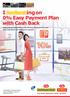 0% Easy Payment Plan with Cash Back