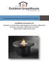 Colonial and Grand Colonial Fire Pit Tables. Installation Instructions for