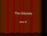 The Odyssey. Book XI-
