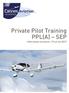 Private Pilot Training PPL(A) SEP. Information brochure - Price list 2017
