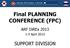 Final PLANNING CONFERENCE (FPC)