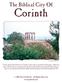 Corinth. The Biblical City Of David Padfield All Rights Reserved
