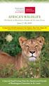 AFRICA S WILDLIFE On Safari in Botswana, Zambia & Victoria Falls June 17-30, 2018