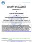 COUNTY OF ALAMEDA. Specification Clarification/Modification and Recap of the Networking/Bidders Conference Held on October 19, 2016