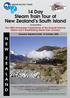 14 Day Steam Train Tour of New Zealand s South Island