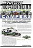 CAMPERS & COMPOSITE CONSTRUCTED A FULL RANGE OF TOP QUALITY, LIGHTWEIGHT GENERATIONAL CAMPERS, ABLE TO BE TOWED BY YOUR CURRENT FAMILY VEHICLE!