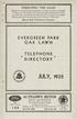 DIRECTING THE SALES. Illinois Bell Telephone Company EVERGREEN PARK OAK LAWN TELEPHONE DIRECTORY JULY, SALES and SERVICE Towing Day and Night