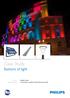 Casas Mudéjares. Case Study. Bastions of light. Badajoz, Spain ColorGraze, ColorReach RGB, Metronomis LED. Location Philips Lighting
