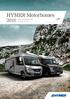 HYMER Motorhomes The benchmark for mobile travel.