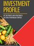 INVESTMENT PROFILE OF THE FRUITS AND VEGETABLES SECTOR OF REPUBLIKA SRPSKA