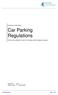 Car Parking Regulations