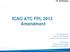 ICAO ATC FPL 2012 Amendment