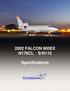 2002 FALCON 900EX. Specifications 1445 BOSTON POST ROAD GUILFORD CONNECTICUT