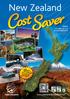 SaverValid. Cost. New Zealand.  1 October 2017 to 30 September South Island. tours include a