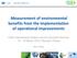 Measurement of environmental benefits from the implementation of operational improvements