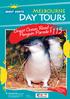 Day T ours. Great Ocean Road or Penguin Parade $115. Melbourne