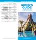 RIDER S GUIDE For Rider Safety and Guests with Disabilities