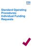Standard Operating Procedures: Individual Funding Requests