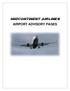 MidContinent Airlines AIRPORT ADVISORY PAGES
