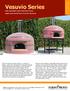 Vesuvio Series. Fully Assembled, Hand Tiled Pizza Ovens Naples-style Wood-Fired Ovens for the Home