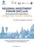 REGIONAL INVESTMENT FORUM (RIF) 2018