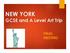 NEW YORK GCSE and A Level Art Trip FINAL MEETING
