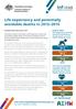 Life expectancy and potentially avoidable deaths in
