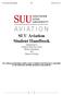 SUU Aviation Student Handbook Supplement to Southern Utah University Student Handbook and General Catalog