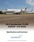 2010 Bombardier CL300 N300GP S/N Specifications and Summary