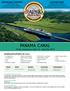 PANAMA CANAL. 19 Day Adventure: April 12 - April 30, 2019 AT SEA INSIDE: SINGLE $7,269 DOUBLE $5,389