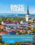 BALTIC HIGHLIGHTS IN 8 DAYS,