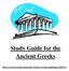 Study Guide for the Ancient Greeks