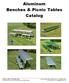 Aluminum Benches & Picnic Tables Catalog