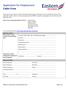 Application for Employment Cabin Crew