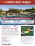 CELEBRATE!!! SUMMER IS HERE! CAMP LAKE JAMES SUMMER HOURS (Beginning Friday, May 24 ) May 2013