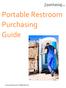 Portable Restroom Purchasing Guide