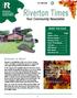 Riverton Times. Your Community Newsletter. Autumn is Here! INSIDE THIS ISSUE. Riverton Community Association OCT / NOV ISSUE 05