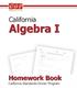 Algebra I Homework Book