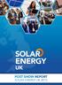 POST SHOW REPORT SOLAR ENERGY UK 2013