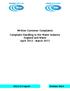 Written Customer Complaints Complaint Handling in the Water Industry England and Wales April 2012 March 2013
