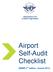 International Civil Aviation Organization. Airport Self-Audit Checklist
