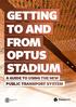 GETTING TO AND FROM OPTUS STADIUM