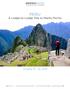 PERU. A Lodge-to-Lodge Trek to Machu Picchu. October 13-23, 2019