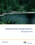 Mackinnon Esker Ecological Reserve. Management Plan