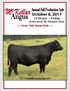 Mc Kellar. Angus. Annual Fall Production Sale. October 6, :30 pm Friday at the ranch, Mt. Pleasant, Texas. Lot 4 McKellar Beretta May 6243