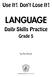 Use It! Don t Lose It! LANGUAGE. Daily Skills Practice. Grade 5. by Pat Alvord