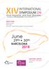 XIV INTERNATIONAL. June SYMPOSIUM ON. 29 th 30 th BARCELONA. Viral Hepatitis and liver diseases