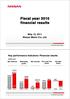 Fiscal year 2010 financial results