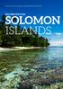 CORAL TRIANGLE SUSTAINABLE NATURE-BASED TOURISM PROJECT DESTINATION PLAN SOLOMON ISLANDS