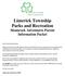 Limerick Township Parks and Recreation Shamrock Adventures Parent Information Packet